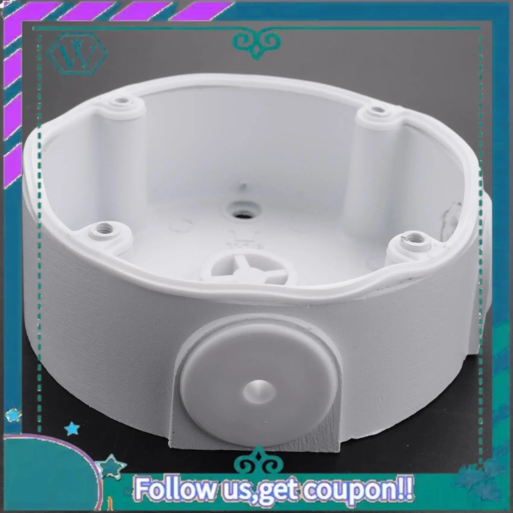 Upgraded Universal Security Camera Junction Box Mount Bracket,Outdoor Use Waterproof Wall Ceiling Mount Cable Base Boxes