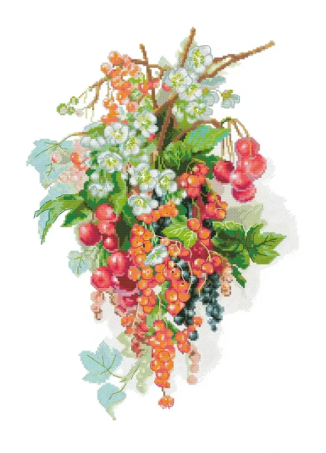 

Сладкие ягоды букет цветы 16CT 14CT без печати высшего качества наборы для вышивки крестом искусство вышивки DIY рукоделие ручной работы домашний декор