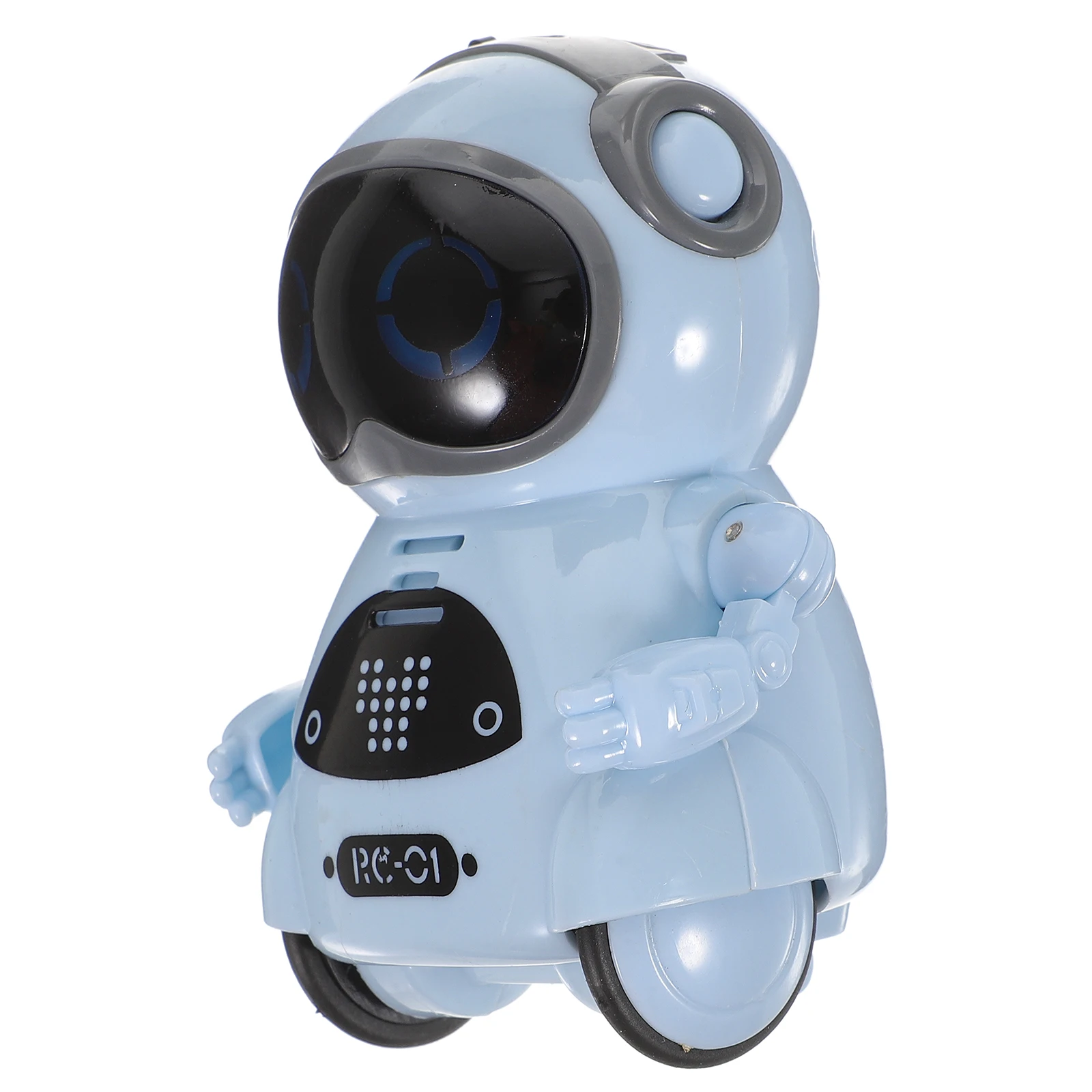 Educational Rc Robot Mini Sound Control Walking Dancing Music LED Light for Kids Interactive Fun Sky-Blue Rc Robot