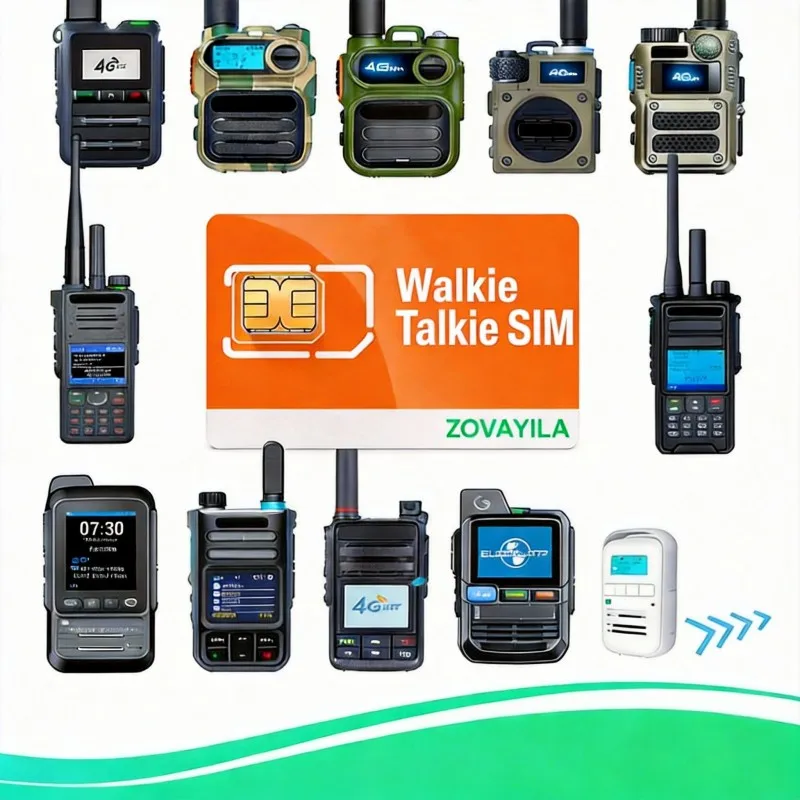 Walkie Talkie Sim Card No Fee Oceania Contract 300MB/30 Days 4G M2M IoT SIM for ZELLO POC Devices for K300 Etc. - view 2