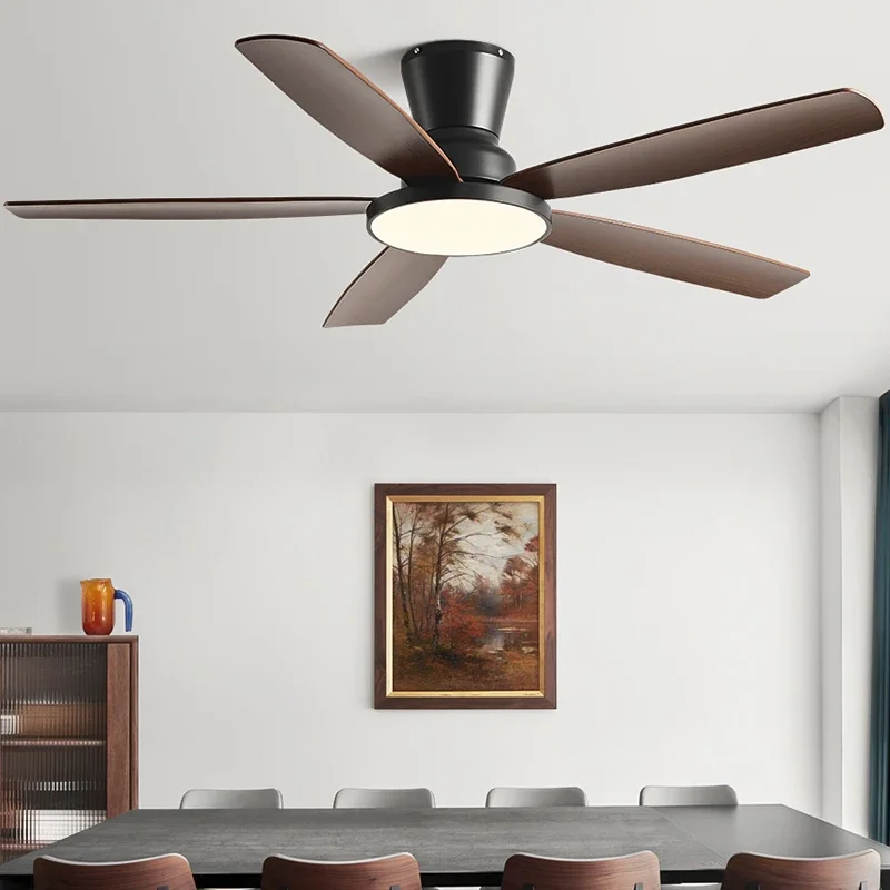 

‌DC Ceiling Fan Light High Velocity Airflow 6-Speed Remote Control Silent Motor Ambient Lighting Large Living Room Installation