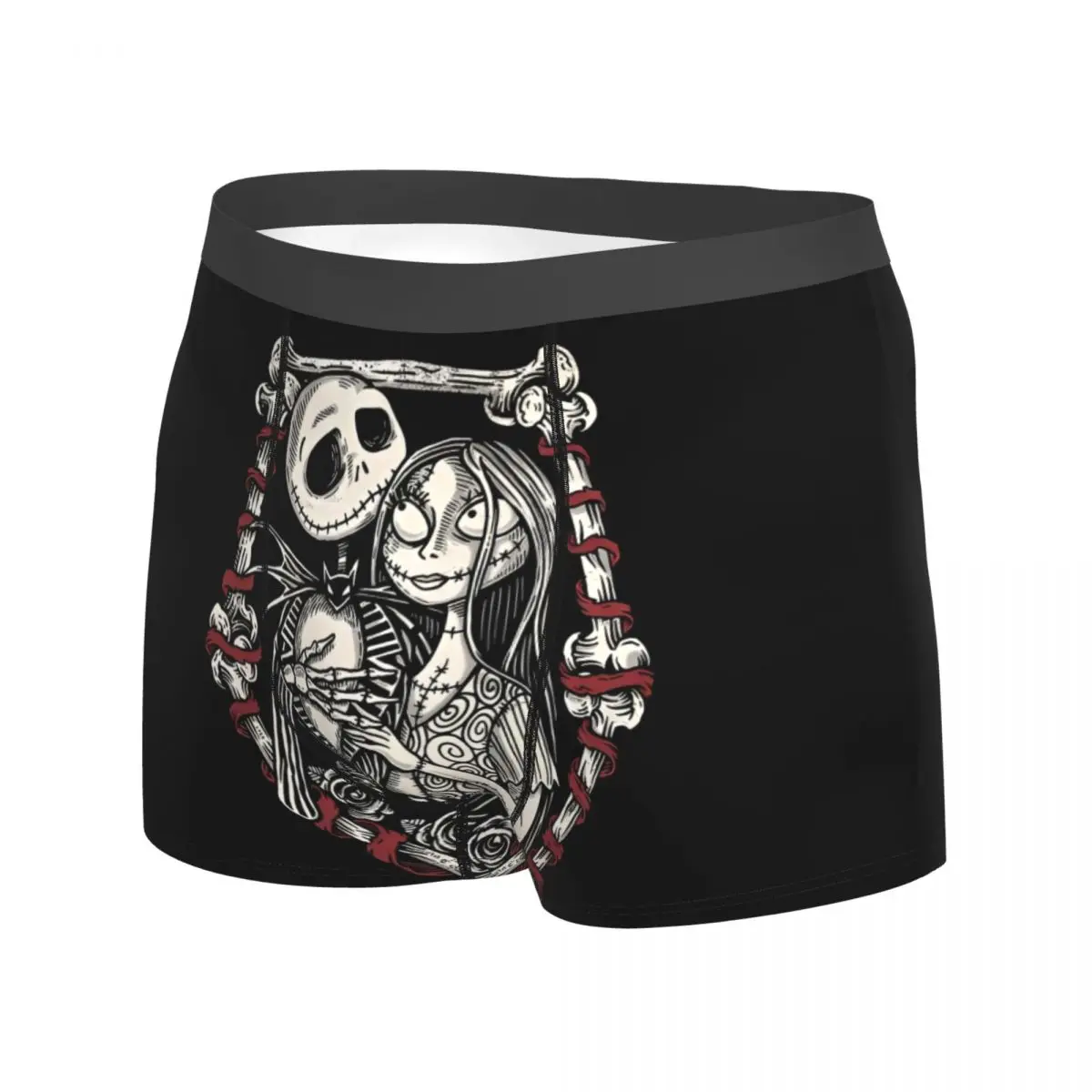 The Nightmare Before Christmas Boxer Shorts Pouch Underwear Trenky Print Boxer Brief Sexy Soft Man Underpants Big Size