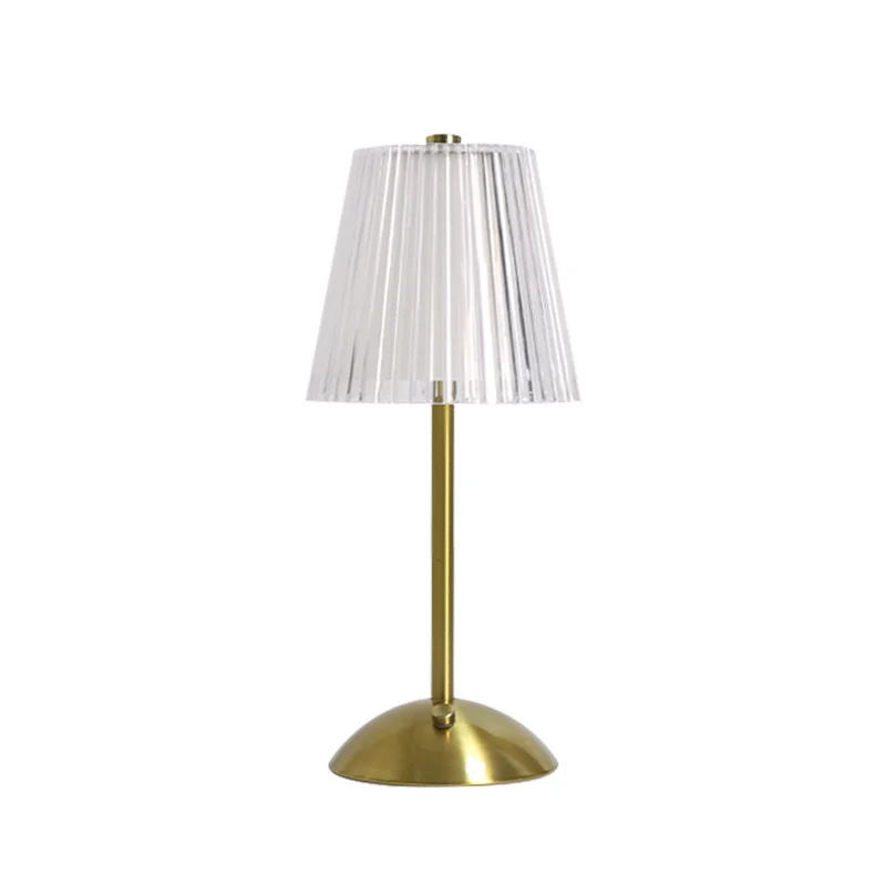 ShinyYing 2-Pack Metal Desk Lamp, 3-Color Touch Dimmable USB Rechargeable Night Light for Bedroom Living Room Bar