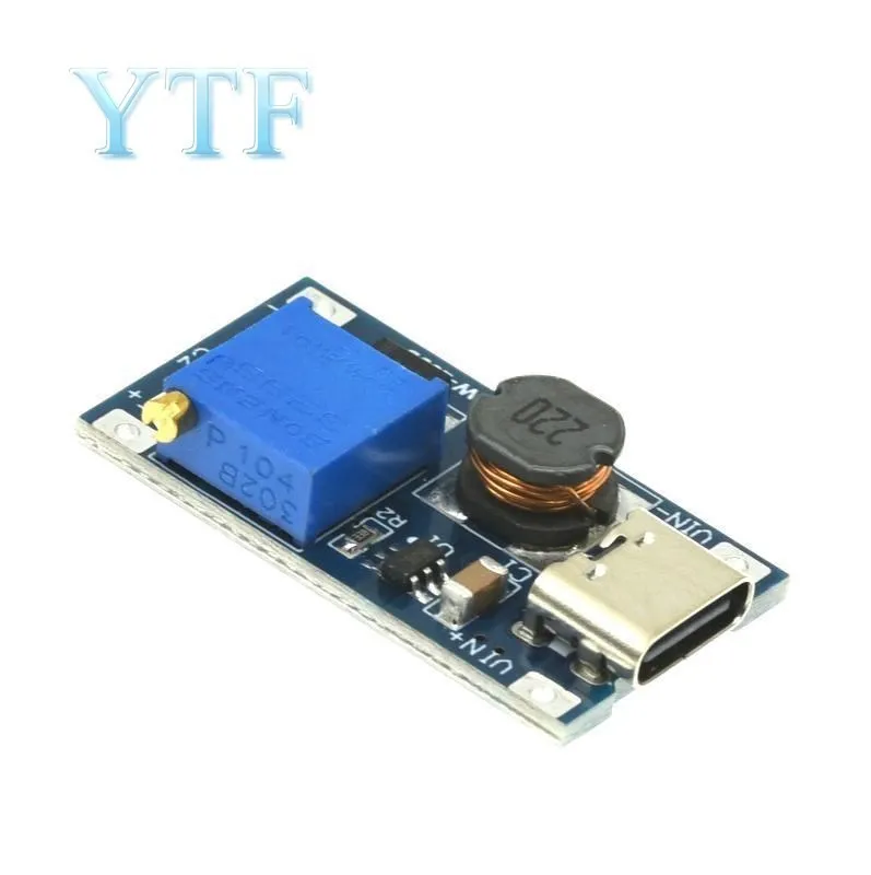 Mt3608 TYPE-C/Usb 2a Max DC-DC Step Up Power Module Booster Power Module 2-24V Naar 5V/9V/12V/28V