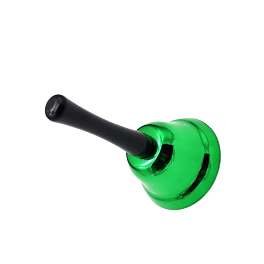 

1pc Hand Crank Bell Polished Iron Lightweight Sturdy Ergonomic Handle For Kids Musical Instrument Home School Hotel Party