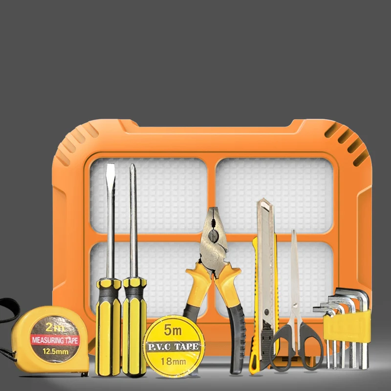 

Outdoor Car Camping Kit Multifunctional Toolbox Solar Work Light Led Floodlight & Flashlight