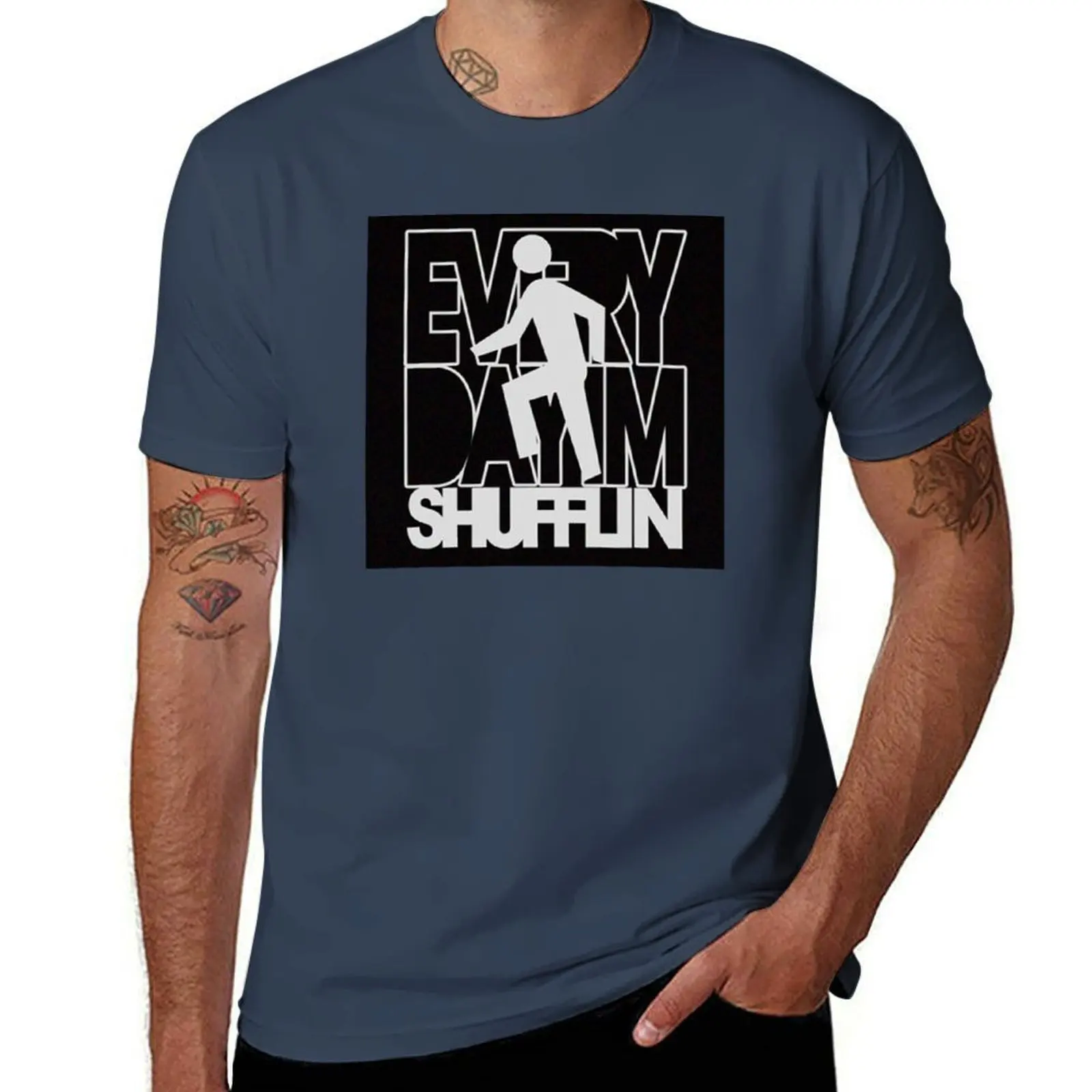 

I'm Everyday Shufflin T-Shirt Simple Line Art Print Tee