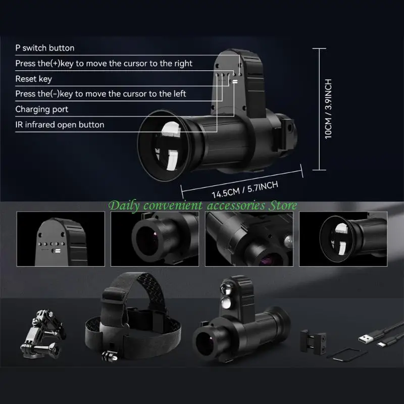 97QB Multiple Purpose Nocturnalvision Single Lens With Memory Calibration Function 40mm Highlight Transmission Lens Comfortable