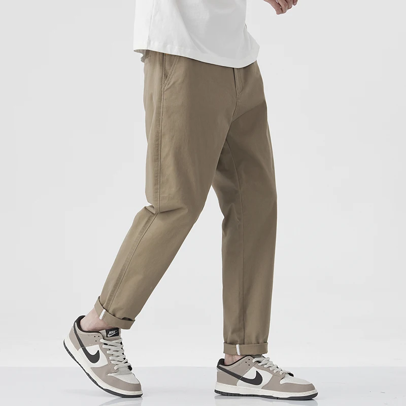 

Men's Straight Leg Casual Pants Summer 2025 New American Loose Cone ape Faion Micro Cone Casual Pants Small West Pants