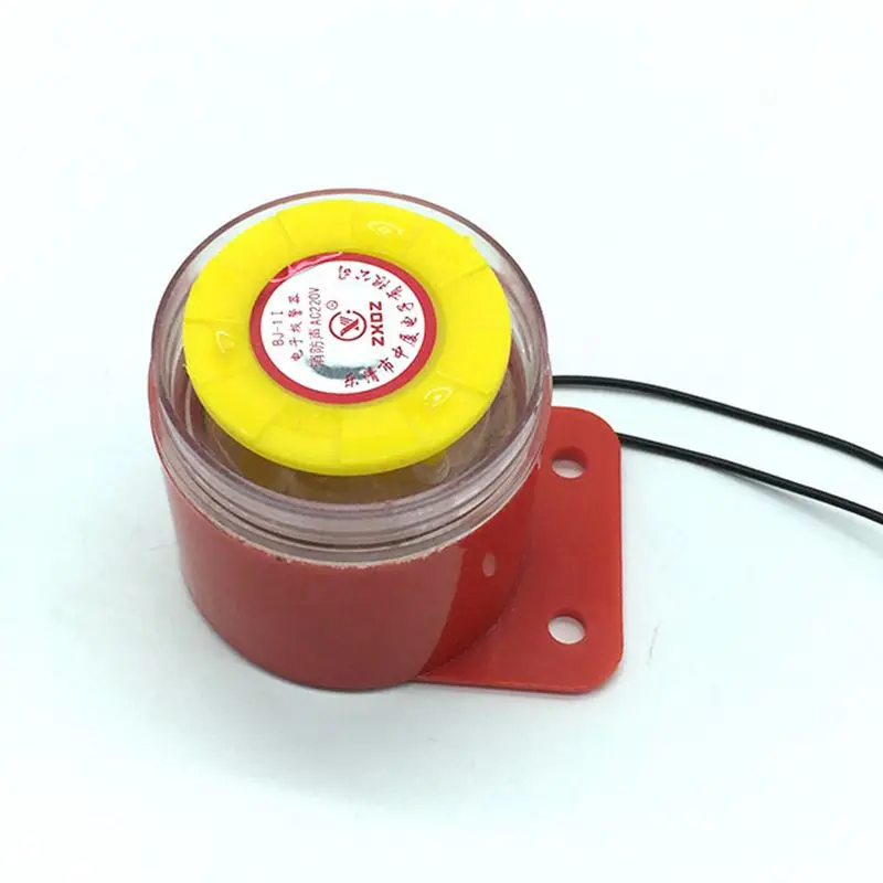 1PCS Industrial Electronic Alarm Red double wire 54 x 54mm 12/24/220V Loud voice