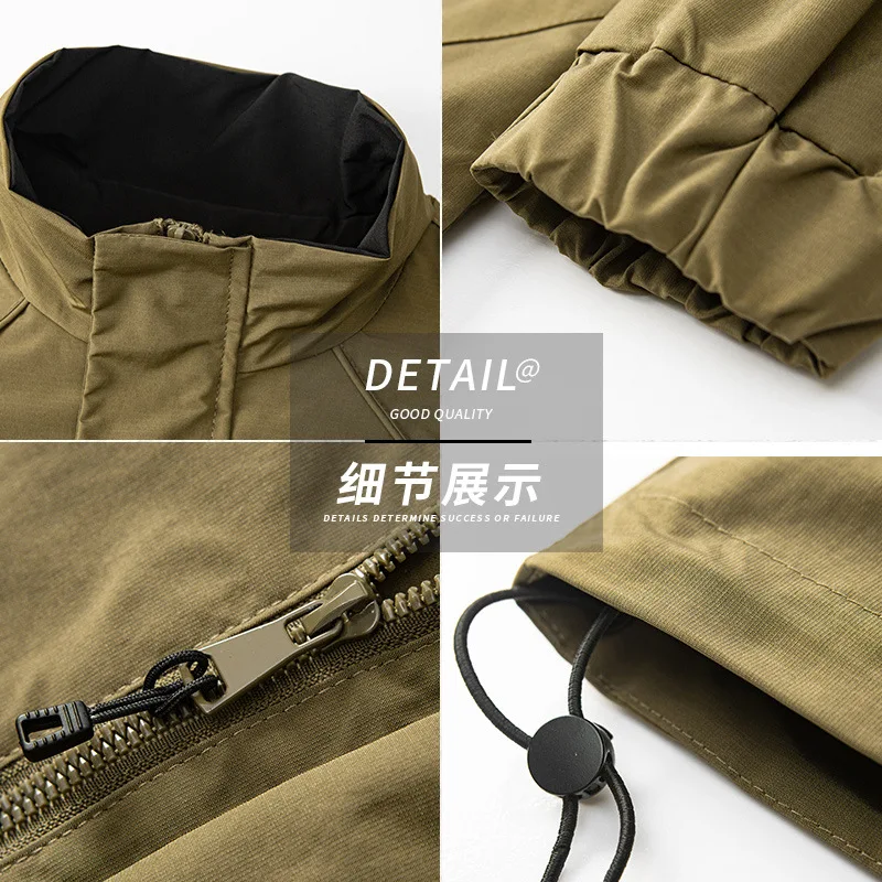 Men's Youth Thickened Velvet Collar Classic Fashion Simple Jacket 2025 New Men's Coat