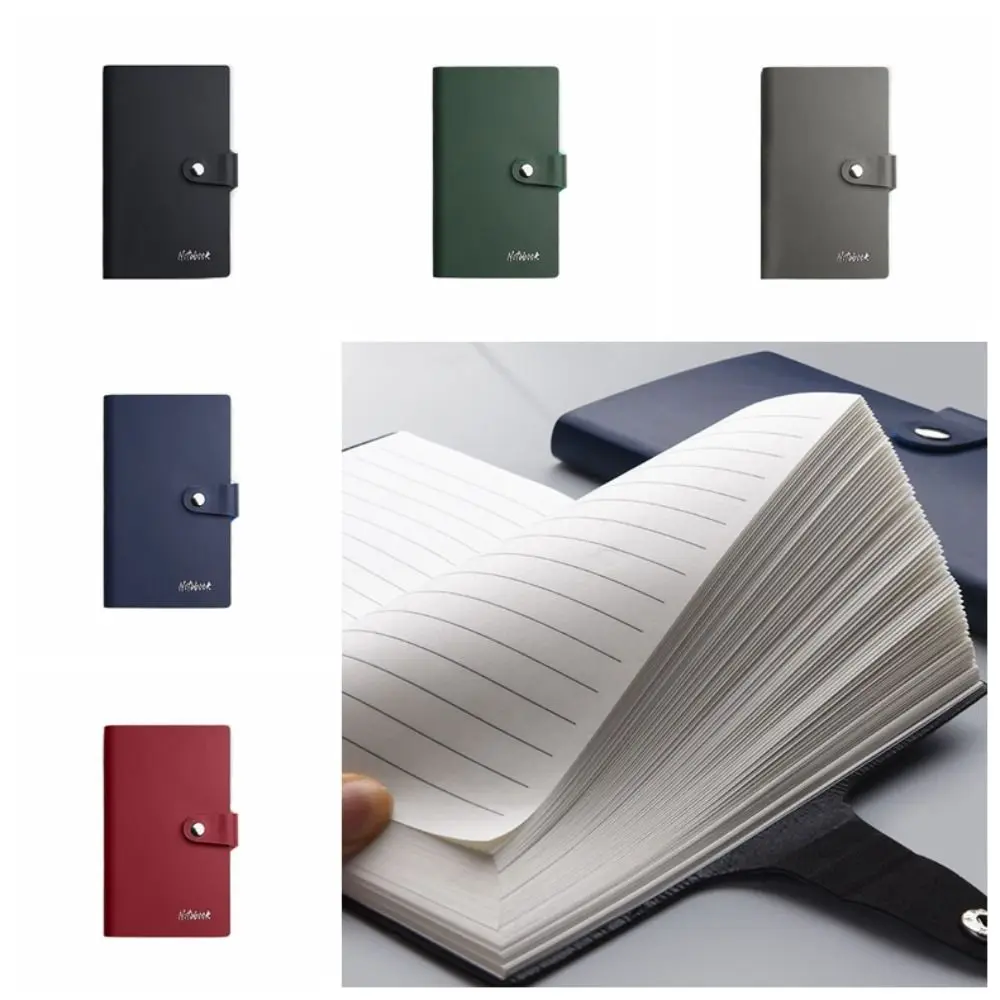 A7 Mini Notebook Draagbare Zak Notitieblok Pu Omslag Dagboek Handschrift Woordboek Memo Pad Office School Briefpapier