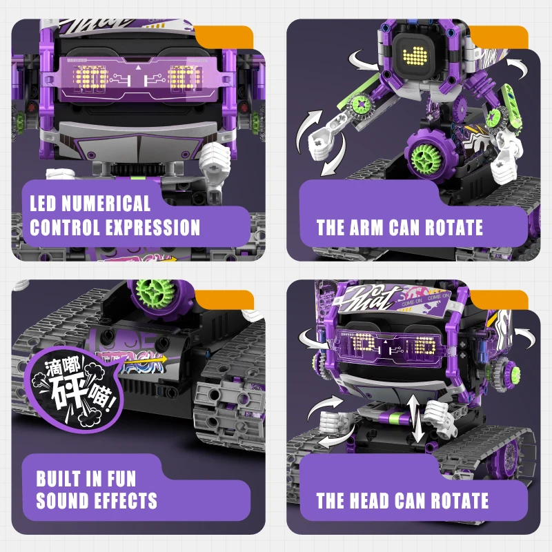 Tecnico Intelligente 3-in-1 Robot APP Mattoni di Controllo Remoto Blocchi di Costruzione Giocattoli di Programmazione Per I Bambini Ragazzi Regalo Set Educativo