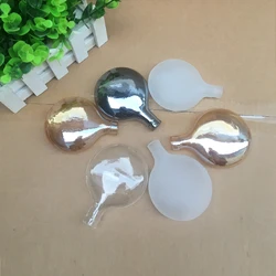 G4 Flat Glass Shade Replacement 1cm Opening Hole Frost Clear Amber Grey Glass Lampshade Cover for firefly Lighting
