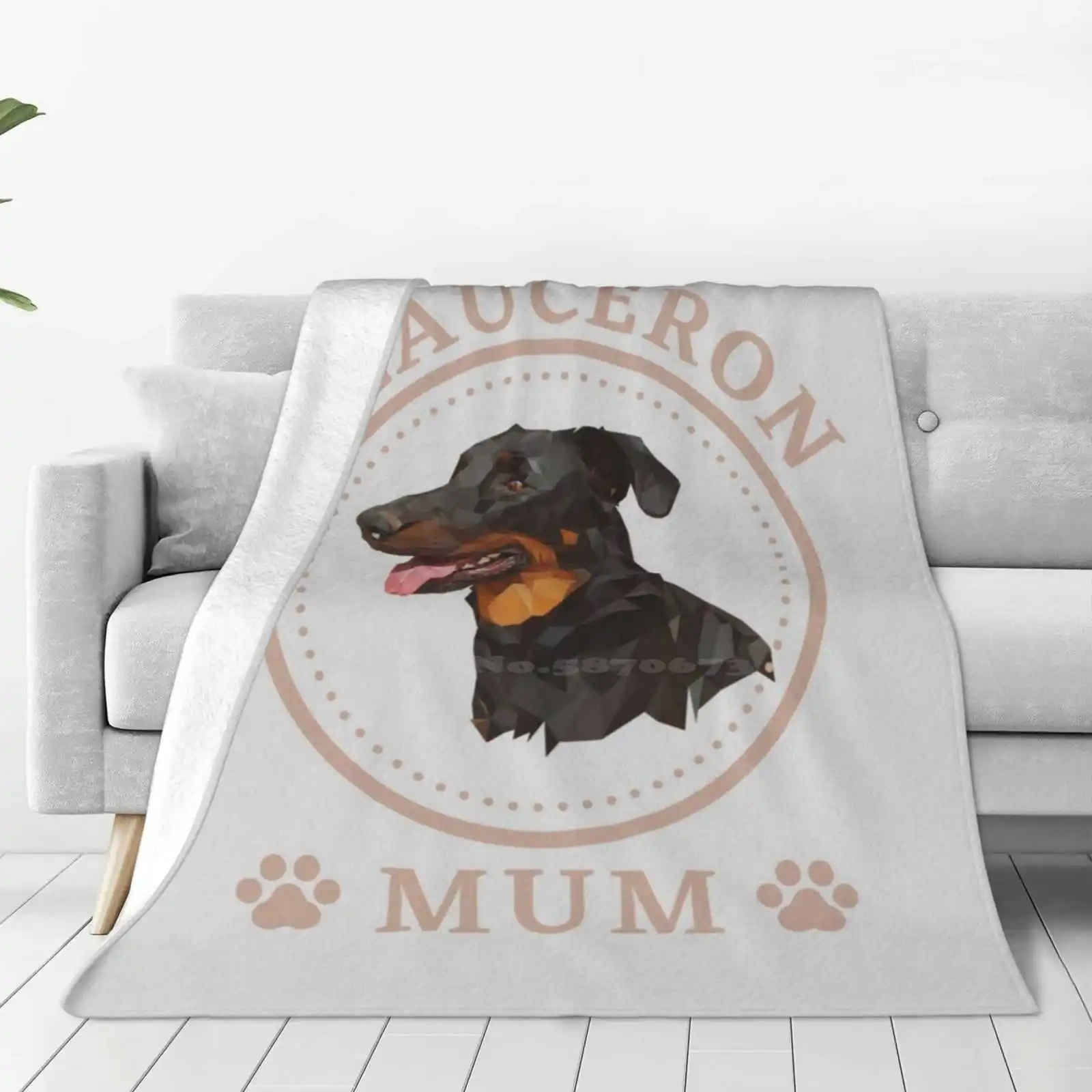 Black And Tan Beauceron Mum Four Seasons Comfortable Warm Soft Throw Blanket Beauceron Black And Tan Bas Rouge Dog Lover Dog