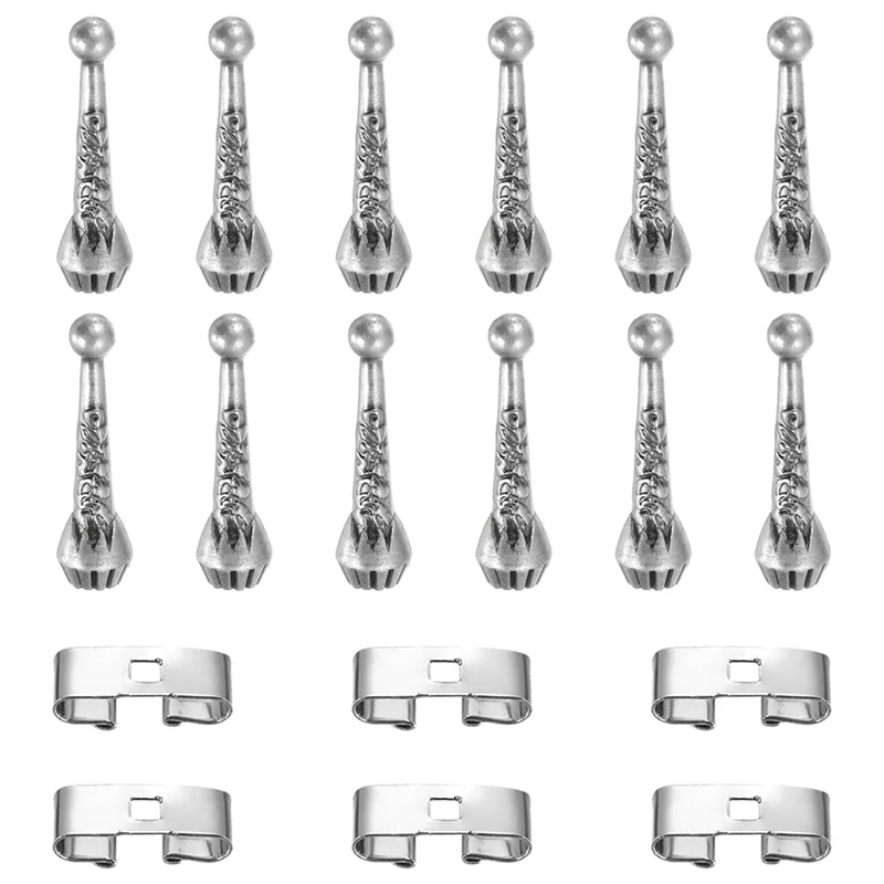 

ABRT-Kit Сменный набор наконечников для галстуков-боло из сплава (18 шт.), включает торцевые заглушки, застежки и фурнитура для декора одежды своими руками Cra