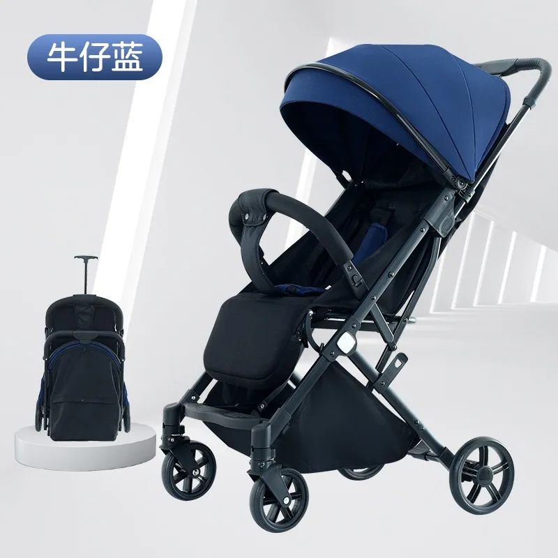 Baby strollers can sit on lying strollers and can be folded lightly with high view and two-way newborn baby strollers.