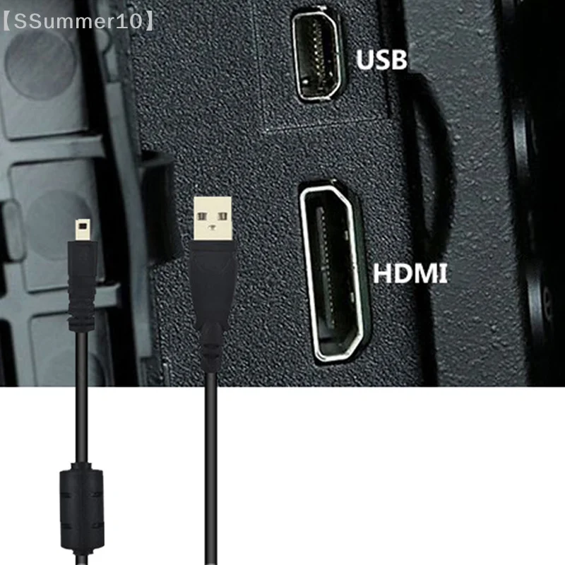 【SSummer10】【xxx】USB Data Cable Camera Data Pictures Video Sync Transfer Cables 8pin 150cm for   Pentax Sanyo【SS】
