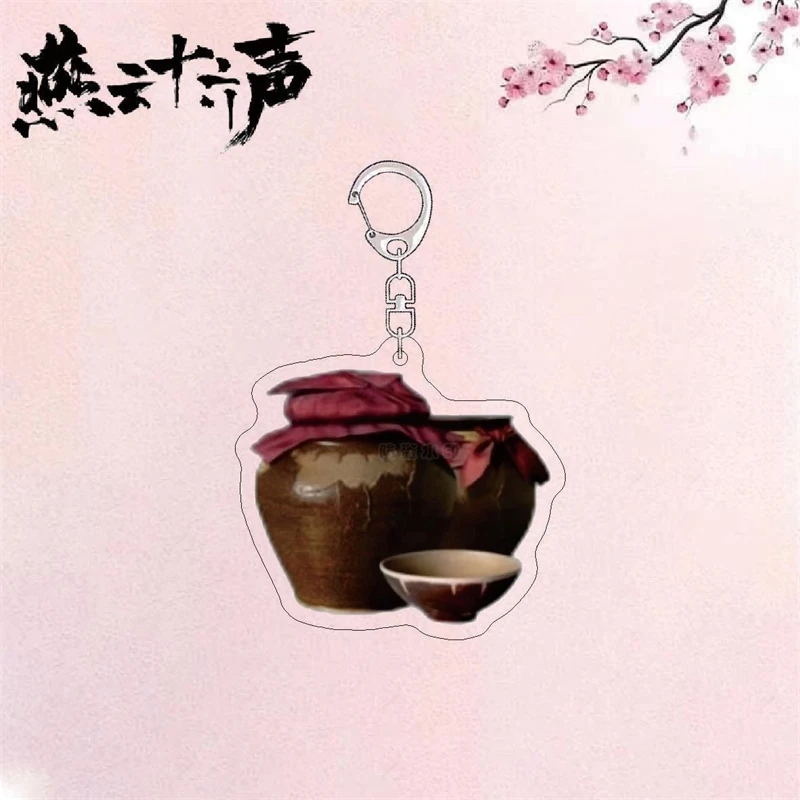 حيث يلتقي الرياح لعبة سلسلة المفاتيح الطرفية لعبة الدعائم الاكريليك على ظهره قلادة هدية عيد الميلاد لمحبي زملاء الدراسة والأصدقاء #5