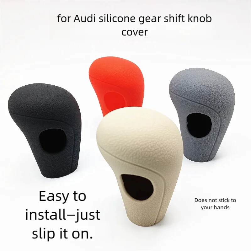 Housse de protection en silicone pour levier de vitesses automatique compatible avec les voitures Audi 09-12A4L 05-11A6L 10-12Q5 08-12A4 08-11A5 09-11S5 06-12S6 06-11Q7 08-09A3 02-09Rs, pour boîte de vitesses 6 rapports