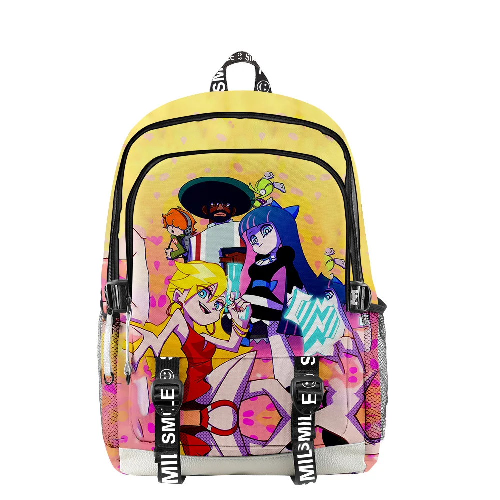 

Panty and Stocking 2023 New Anime Backpack Zipper Rucksack School Bag Unique Daypack Traval Bag Oxford Cloth