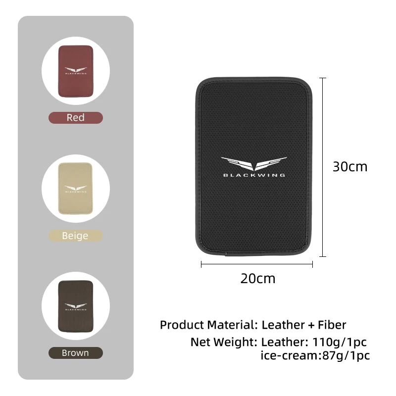 مسند ذراع السيارة حصيرة مسند الذراع حماية وسادة الملحقات الداخلية لكاديلاك CTS ATS XT5 CT5 XT6 CT6 إسكاليد إشبيلية ديفيل #6