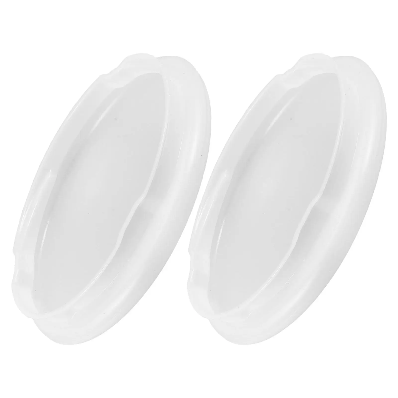 2Pcs Ceiling Fan Light Shade Cover White Acrylic Dome Replacement Flush Mount Ceiling Lamp Cover for Office Home