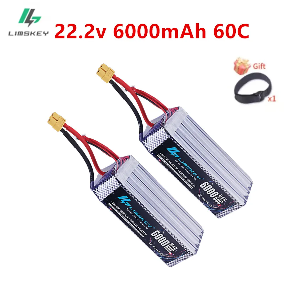 

6S 22.2V 6000mAh 60C Lipo Battery with XT90 XT60 T EC5 Connector Softcase Lipo Battery for RC Car Truck Airplane FPV UAV Drone