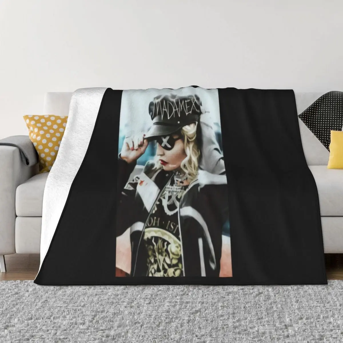 Madonna Madam X Tour To Tha Side Cha Cha Cha Black Men S'4Xl Atmungsaktives Ab575 Women Men Pil Throw Blanket