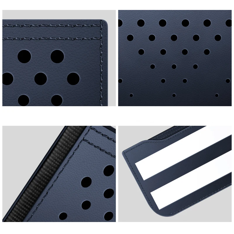 سيارة جلدية حقيبة التخزين صندوق تخزين متعدد الوظائف سيارة الجانب منظم الجيب الجلود لاصق السيارات جيب الحقيبة