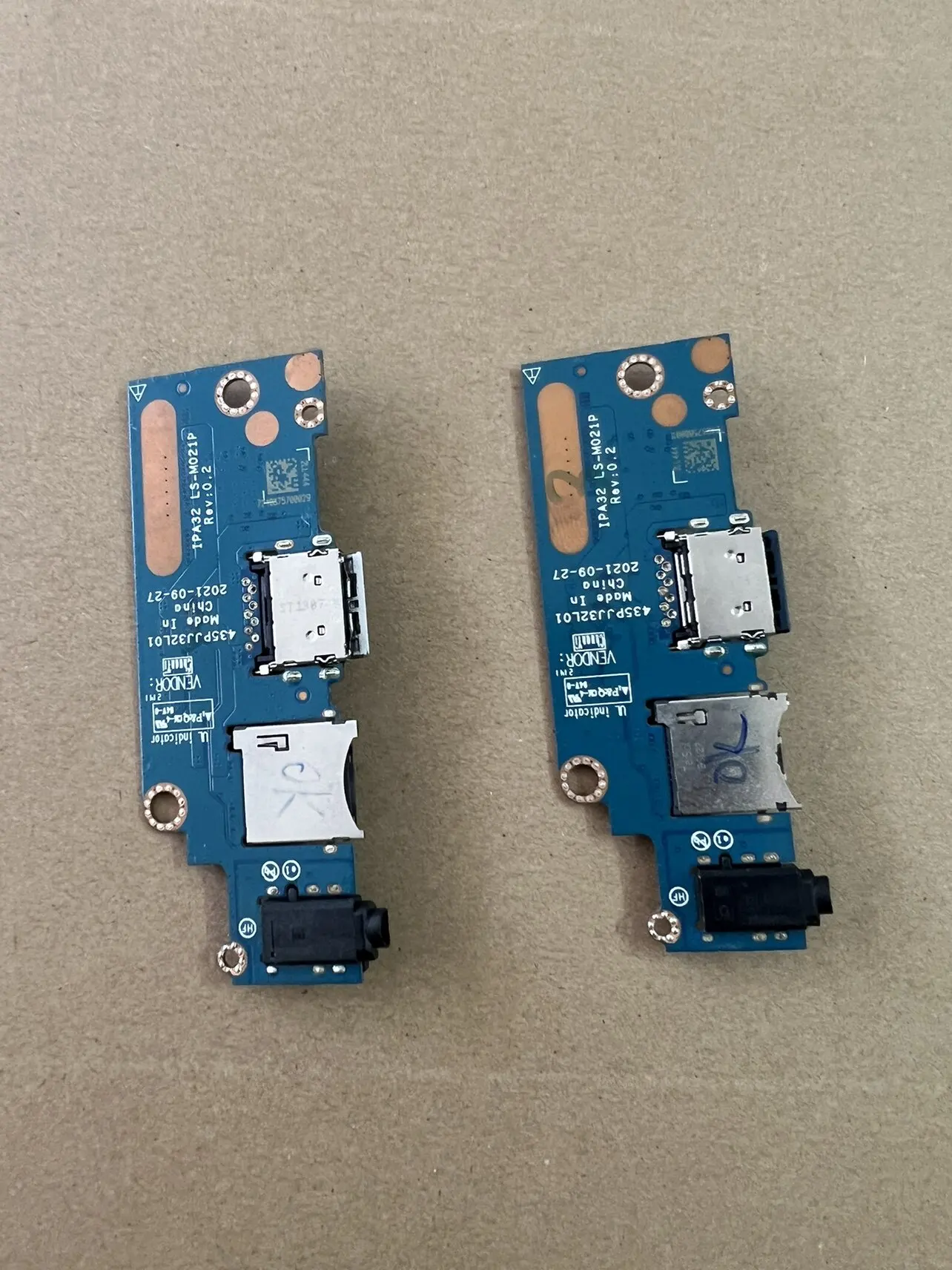 1pcs For HP Envy 360X 13-bf Notebook, Audio Card Reader Button Interface Small Board LS-M021P