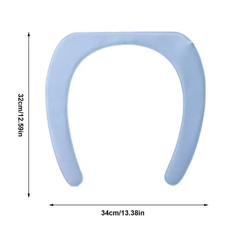 Heating Toilet Seat Cover Pad Soft Toilet Seat Cushion Waterproof Bathroom Seat Cover Pad With Self-Adhesive