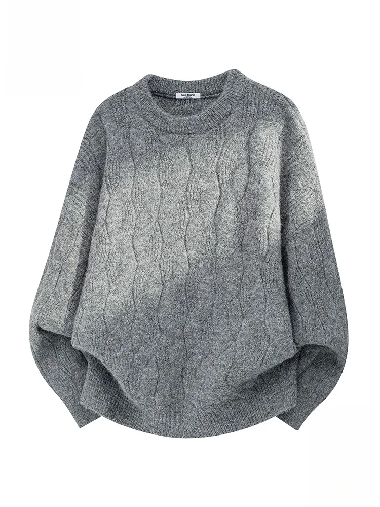 

Мужской вязаный свитер Paul Frank Lazy Sleey Camere: свободный, мягкий, осенний, комфортный, из смесового полиэстера, длинный рукав