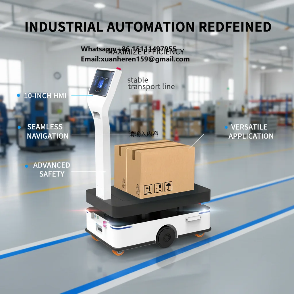 TZBOT Wireless Communication Auto Guided Trackless Cruise Robot Unmanned Control Autonomous Mobile AMR Lase Slam AGV