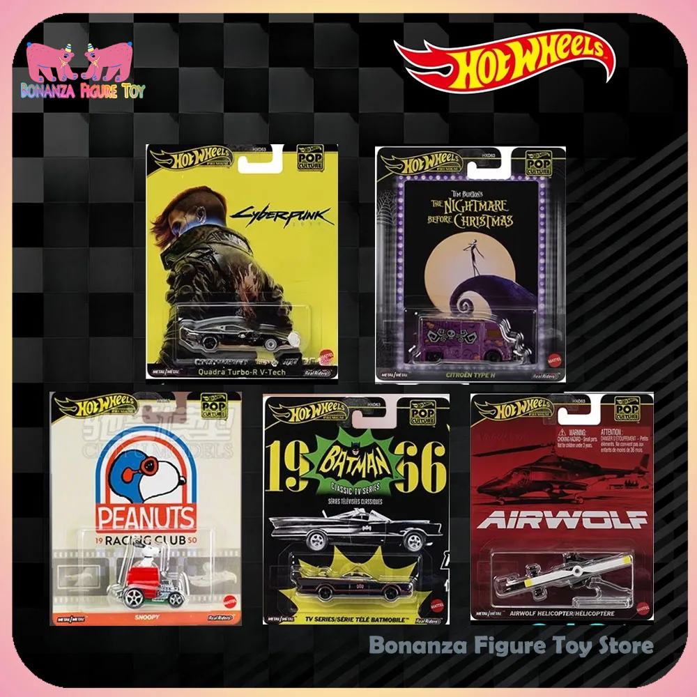 

New 1/64 Hot Wheels Car Model 2025 Pop Culture M Series Alloy Cars Model HXD63 Collection Commemorative Birthday Gift Toys