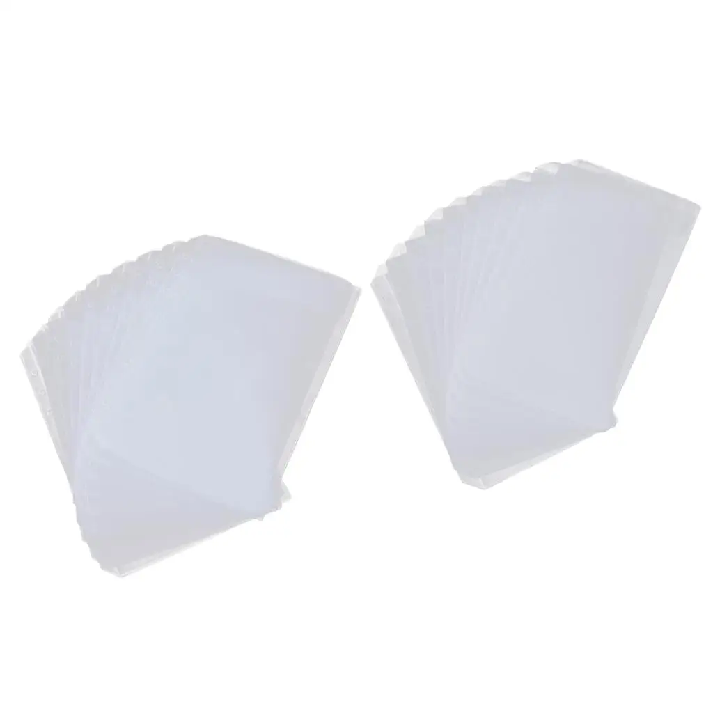 

Clear A5 Binder Pockets Loose Leaf PVC File Storage Notebook Filler for Office and School Use