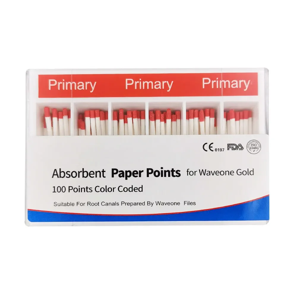 

Dental Absorbent Paper Points Primary Small Large Gutta Points Fit to Wave Gold One Files Dental Root Canal Obturating Points