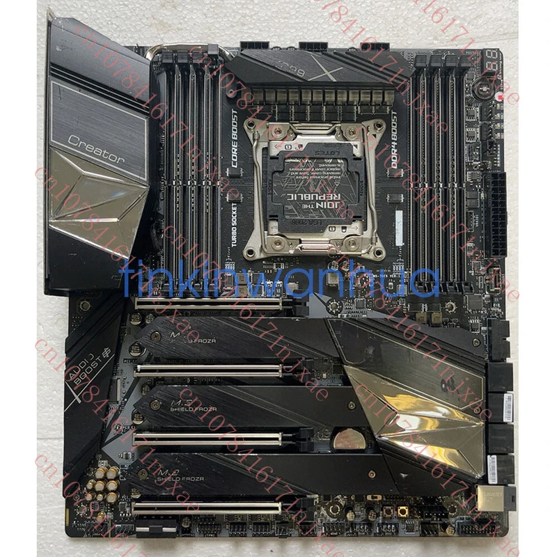 

used For MSI Creator X299 Motherboard LGA 2066 PCI-E 3.0 1×U.2 1×M.2 8×SATAIII E-ATX.