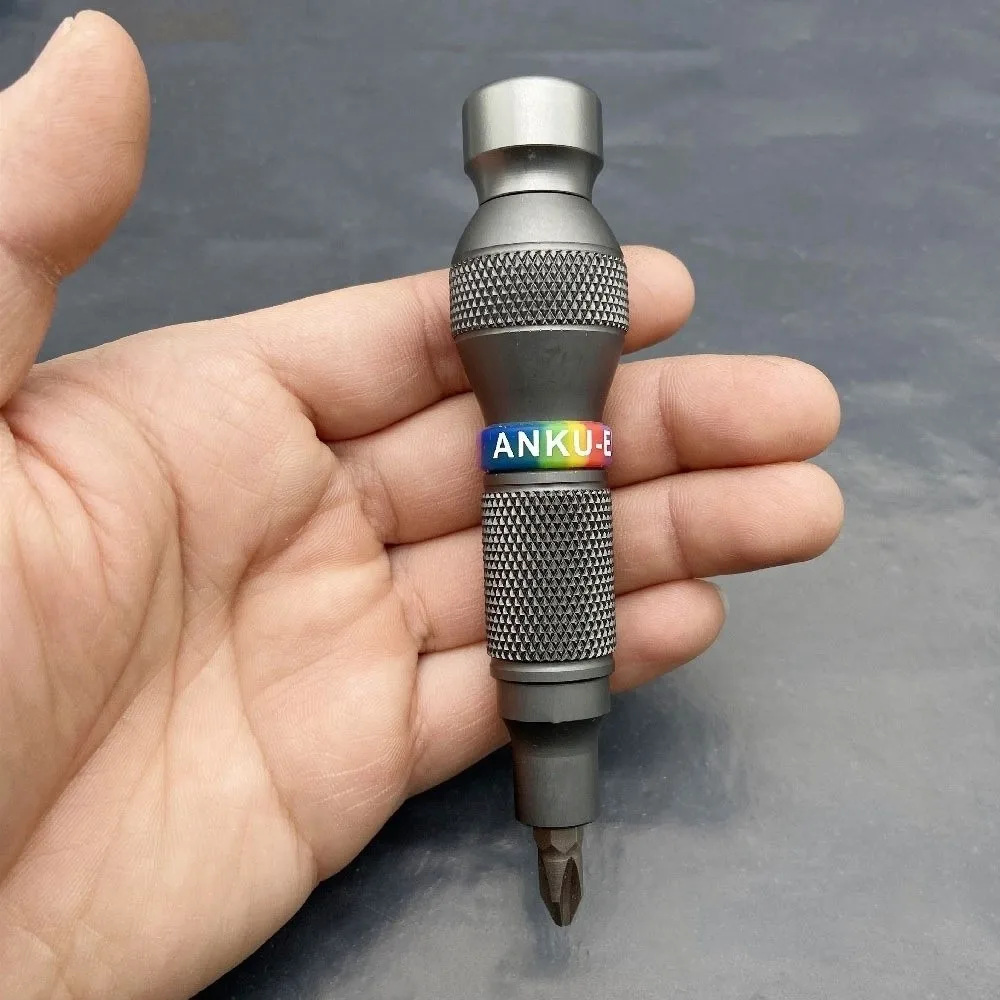 

6.35mm Screwdriver Handle Aluminum Alloy Auto Locking Auto Lock Screwdriver Ergonomic Grip Grip Magnetic Screwdriver Open Tools