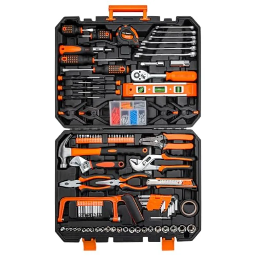 

CARTMAN 238-Piece Socket Wrench Auto Repair Tool Combination Package Mixed General Household Hand Tool Set Tool Kit with Plasti