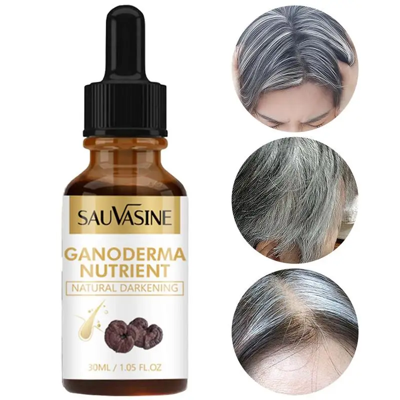 Gray Hair Darkening Oil 30ml Repair Nutrient Natural Nourishing Essence Natural Hair Strengthening Grey Hair Essence For Women