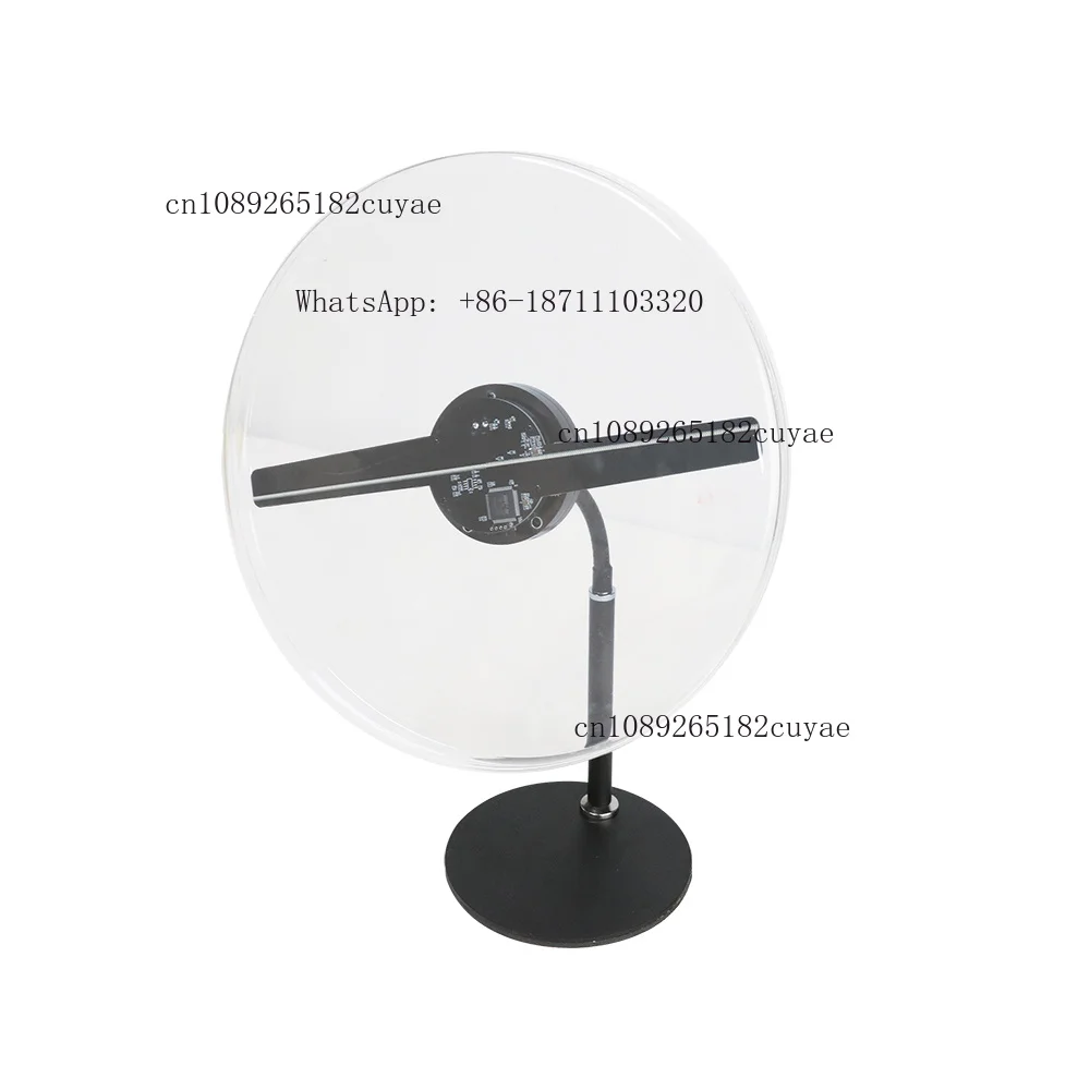 New Product 30cm Table Style 3D Hologram Fan Desk Holographic 3D Naked Eye Advertising 3D Hologram Led Fan for Table Display