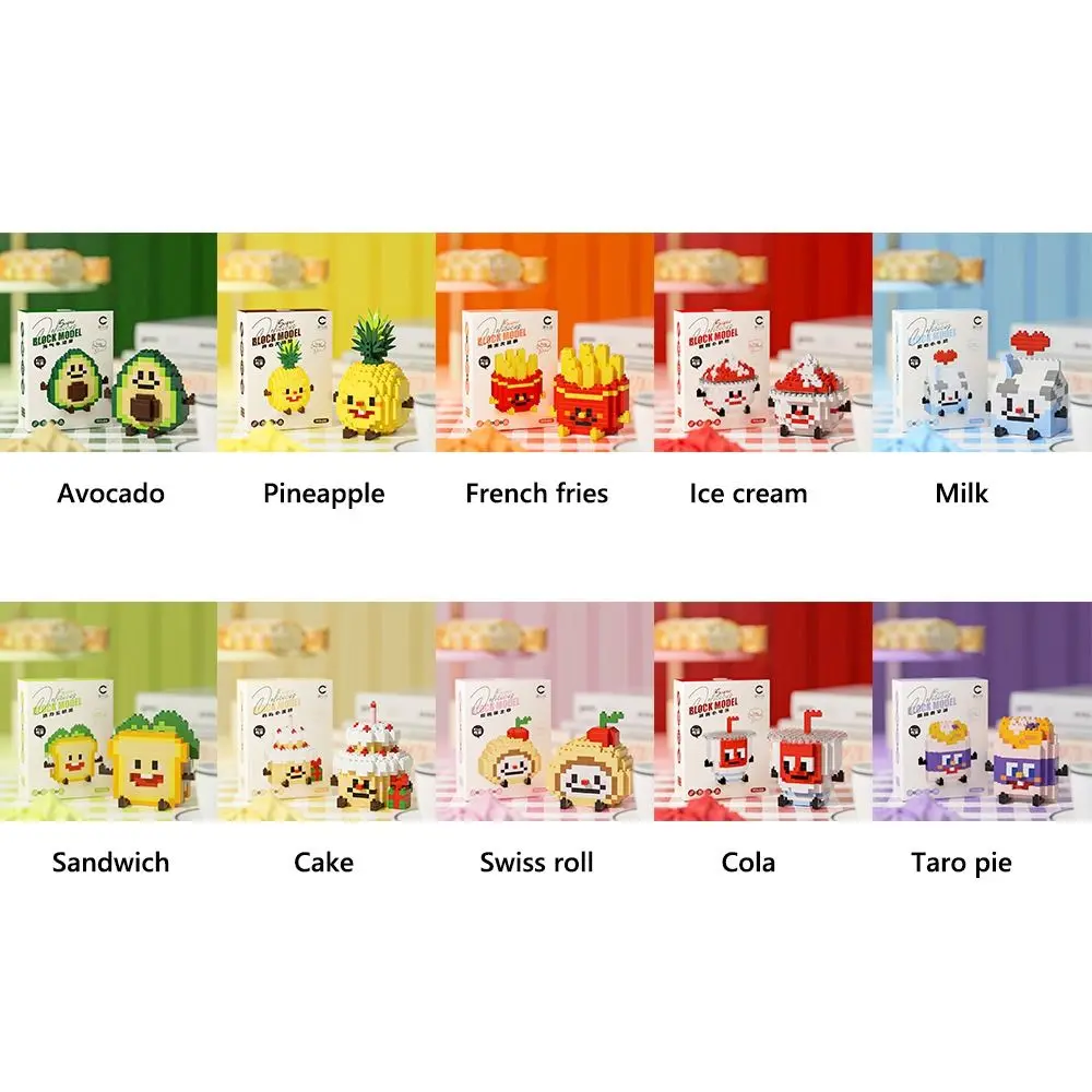 Blocos de construção de micropartículas multicoloridas, de alta qualidade, plástico abs, modelo 3d, montagem de tijolos, brinquedos, decoração de casa