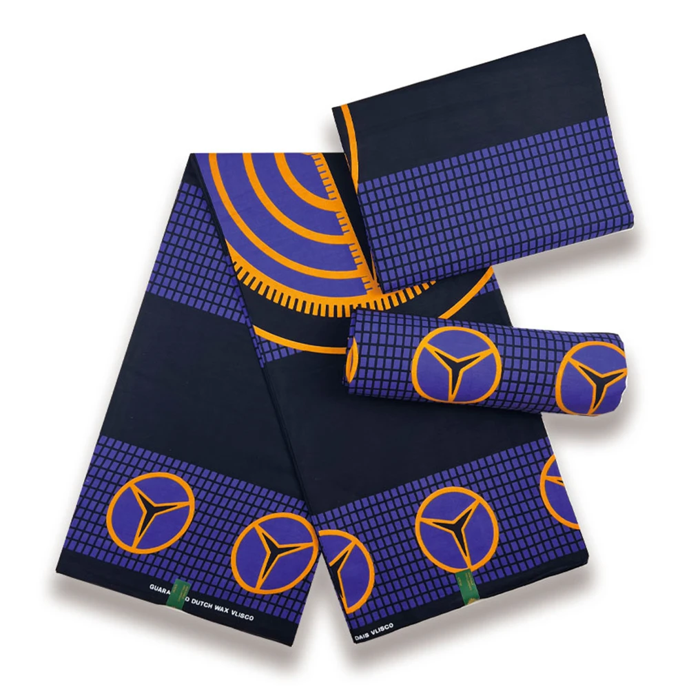 African Wax Fabric High Quality African Wax Prints Cotton Fabrics For Women Dress Material 6 Yards