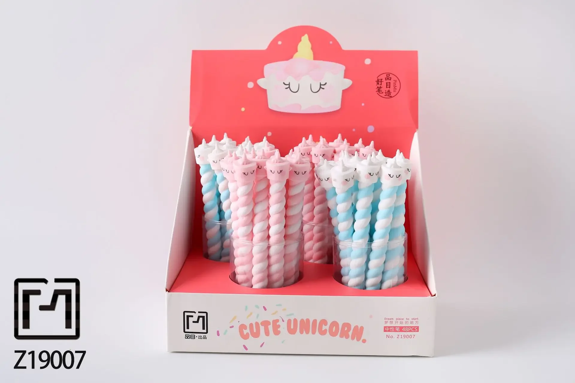 

20 шт., креативная нейтральная ручка с изображением единорога, зефира, 0,5, маленькие свежие канцелярские принадлежности для студентов