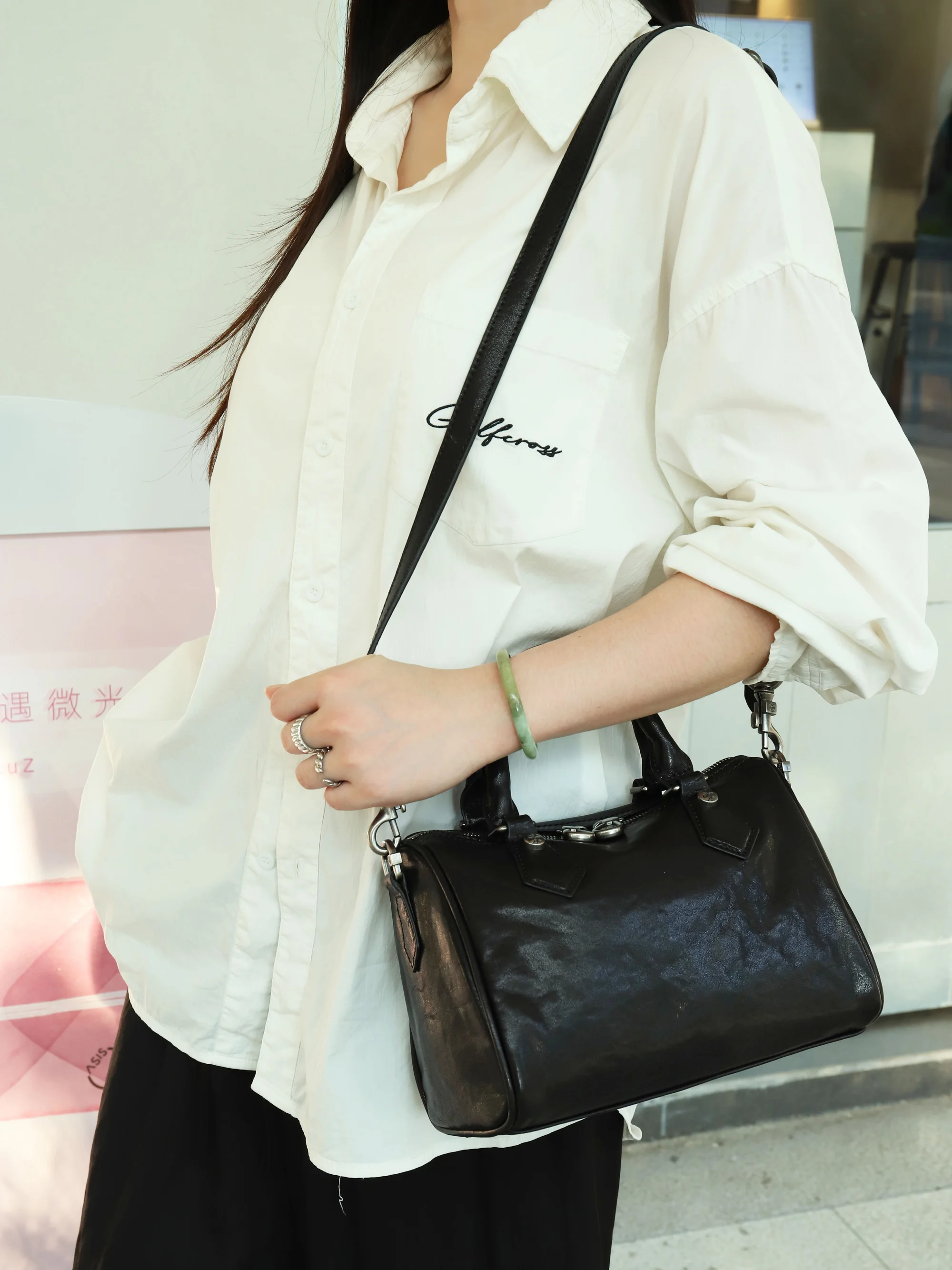 Orabird Women's Genuine Leather Crossbody Bag Fashionable Shoulder Bag for Ladies