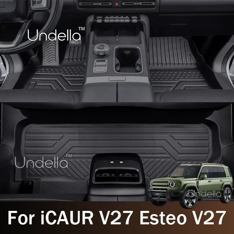 Custom Fit TPE Car Floor Mats For ICAUR V27 Esteo V27 2026 2027 Full Set Floor All‑Weather Waterproof Foot Pads Car Accessories