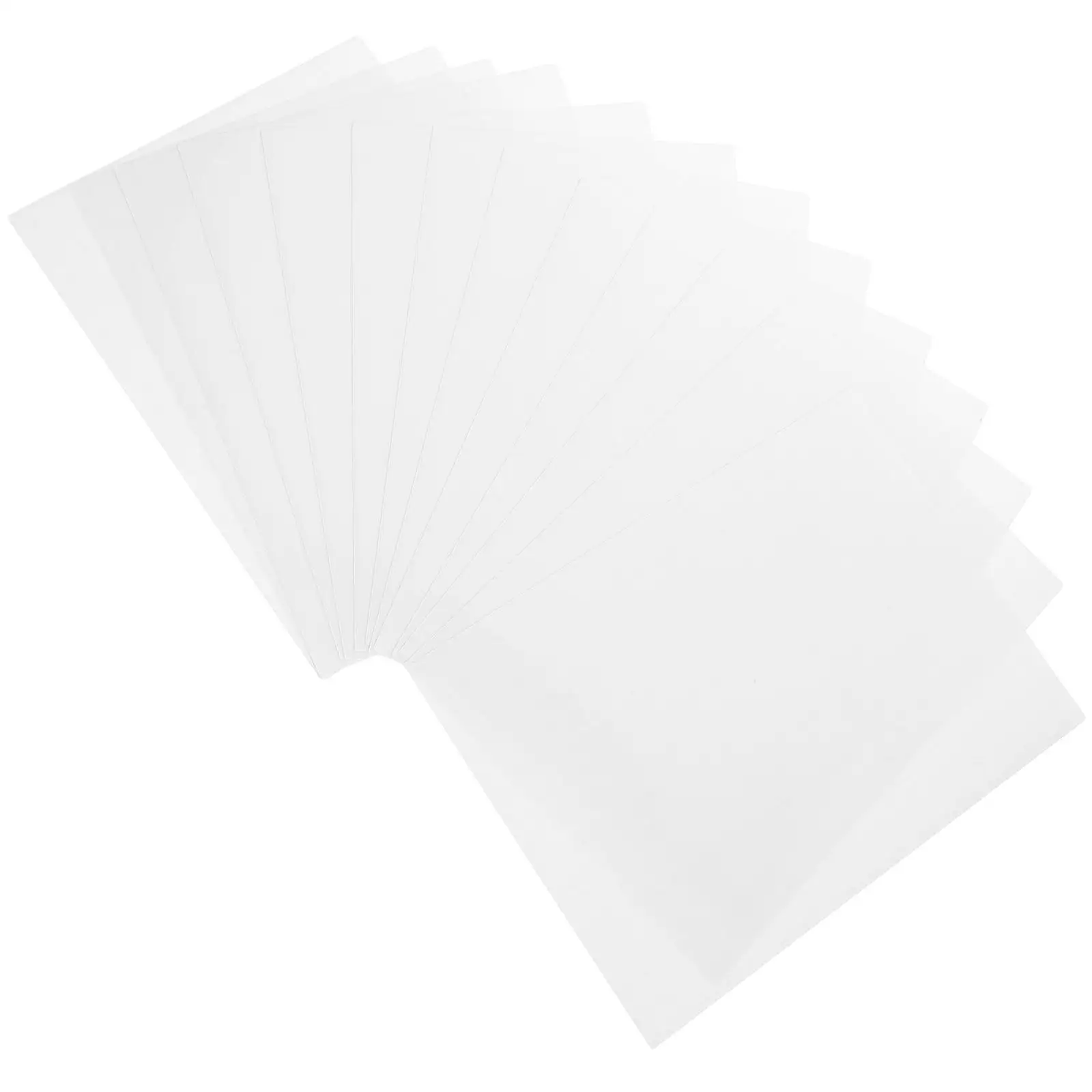 50 قطعة فيلم رقيقة واقية A5 واضح ذاتية اللصق صفائح التصفيح بولي كلوريد الفينيل ملصق تعزيز سطوع اللون التشبع الصفر