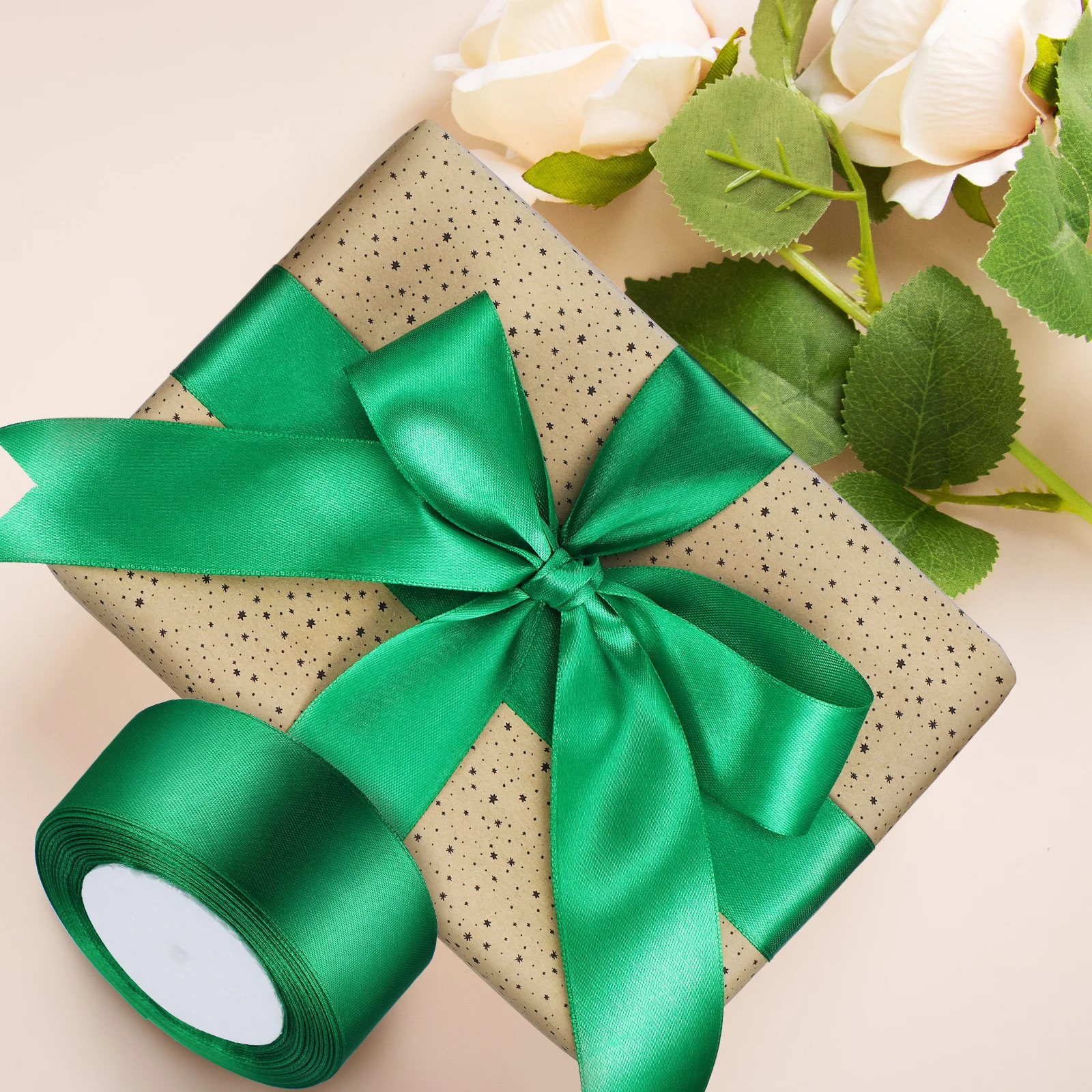 

3 Rolls Gift Packing Ribbon Birthday Wrapping Fancy Decorative White Ribbons for Crafts Present Polyester Assortment Baby