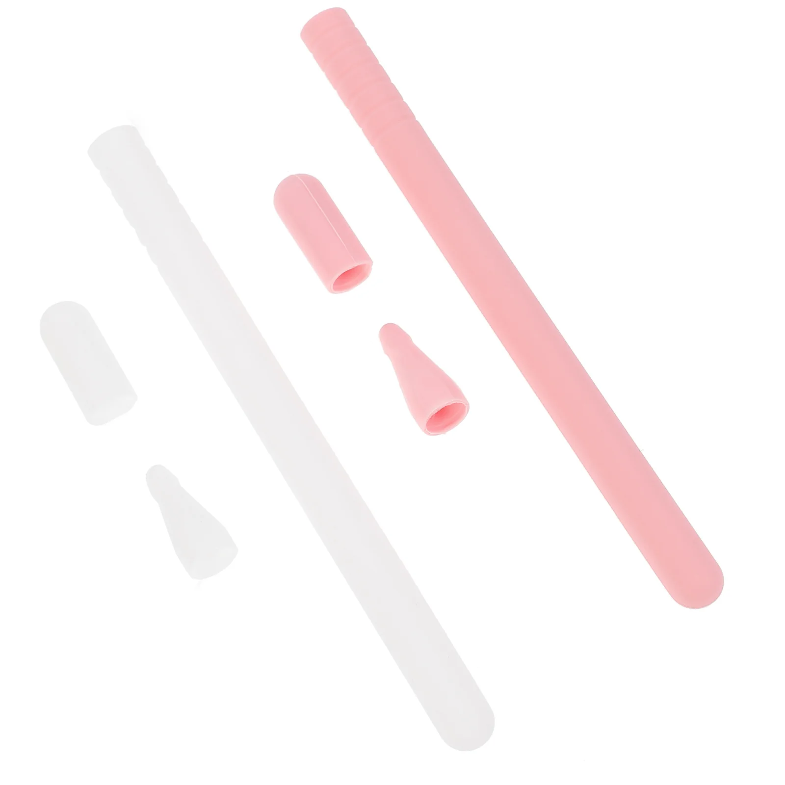 2 مجموعة غطاء القلم ستايلس سيليكون المضادة للصدمات قطرة واقية خفيفة الوزن حامي لقلم الرصاص 2 حامل ملحق قلم اللمس